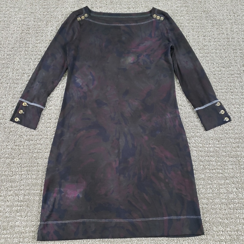Lilly Pulitzer Dress XXS Black Garment Dyed Mini Y2k Emo Grunge Alt Fairy Goth